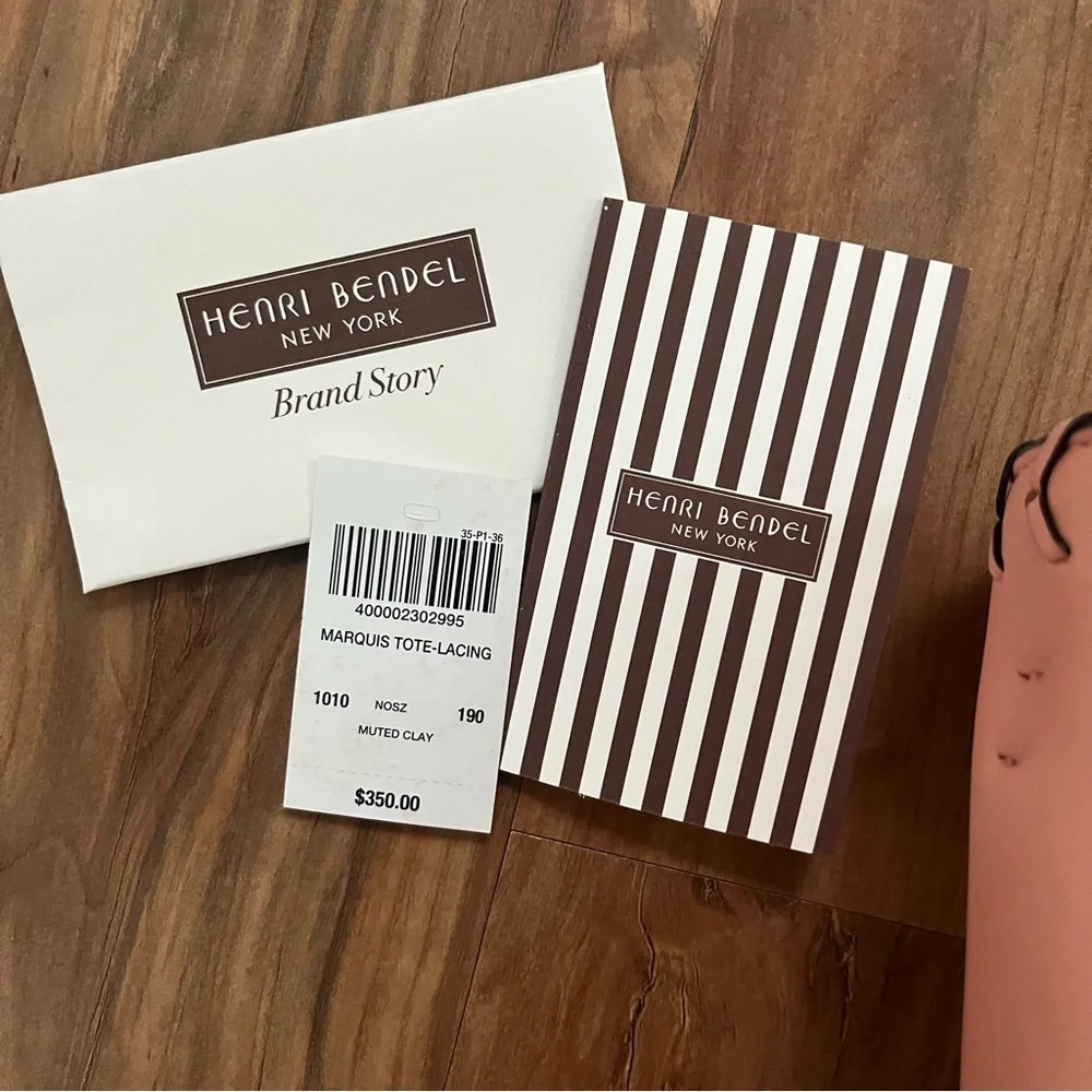 NWT Henri Bendel Maruis Tote-Lacing - Picture 3 of 12